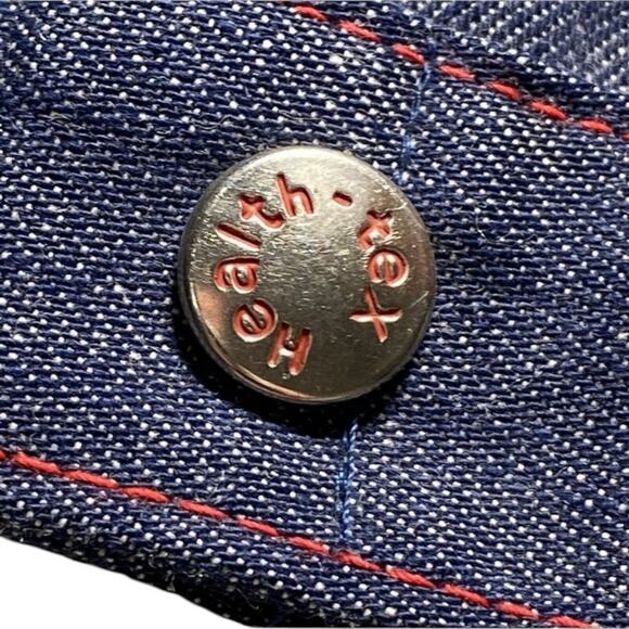 Vintage 70s Health Tex Selvedge Denim Jacket Boys 18 months Infant Lightweight - Picture 6 of 9